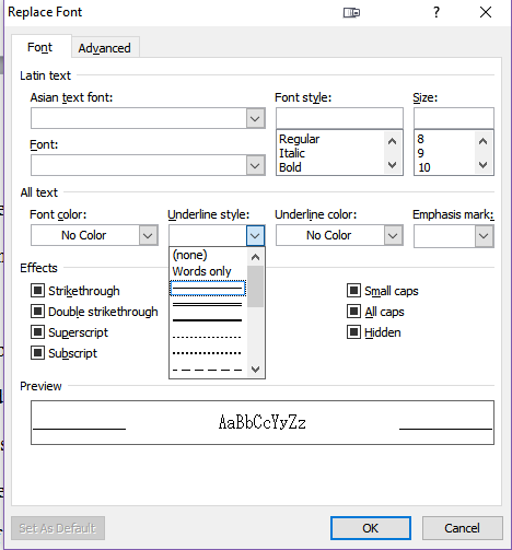 How to write double subscript in word