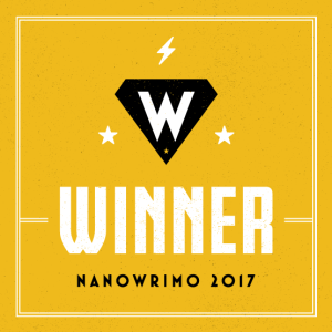 Banner that reads 'Winner: NaNoWrIMo 2017.'